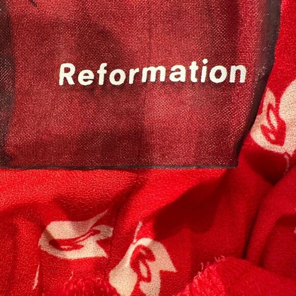 Reformation finley dress red - Picture 6 of 7